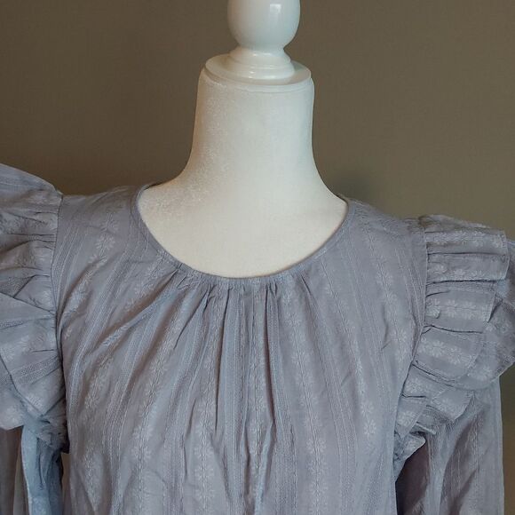 Universal Thread Blouse Sz M Double Ruffle - Picture 4 of 12